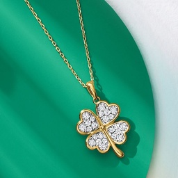 Four Clover Diamond Necklace
